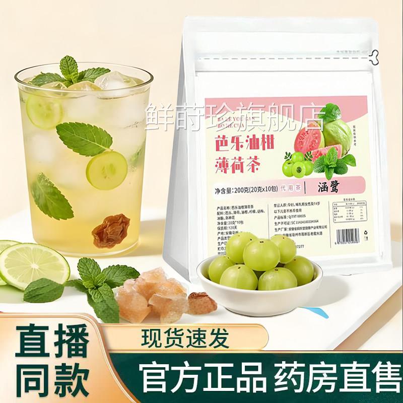芭乐油薄荷茶泡茶话柑梅油柑薄荷茶油柑柠檬茶冷泡茶清凉夏9TQ鲜