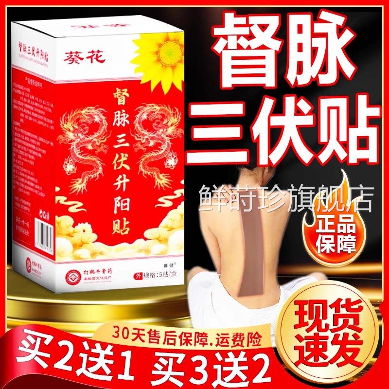 葵花督脉三伏升阳贴官方旗舰店正三伏贴空白贴艾品灸干姜穴位5贴