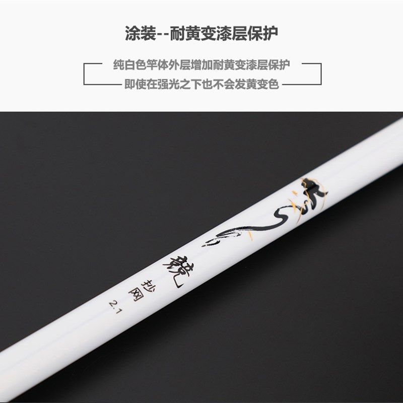 宝飞龙龙竞大物抄网竿碳素伸缩抄网杆超轻超硬垂钓装备