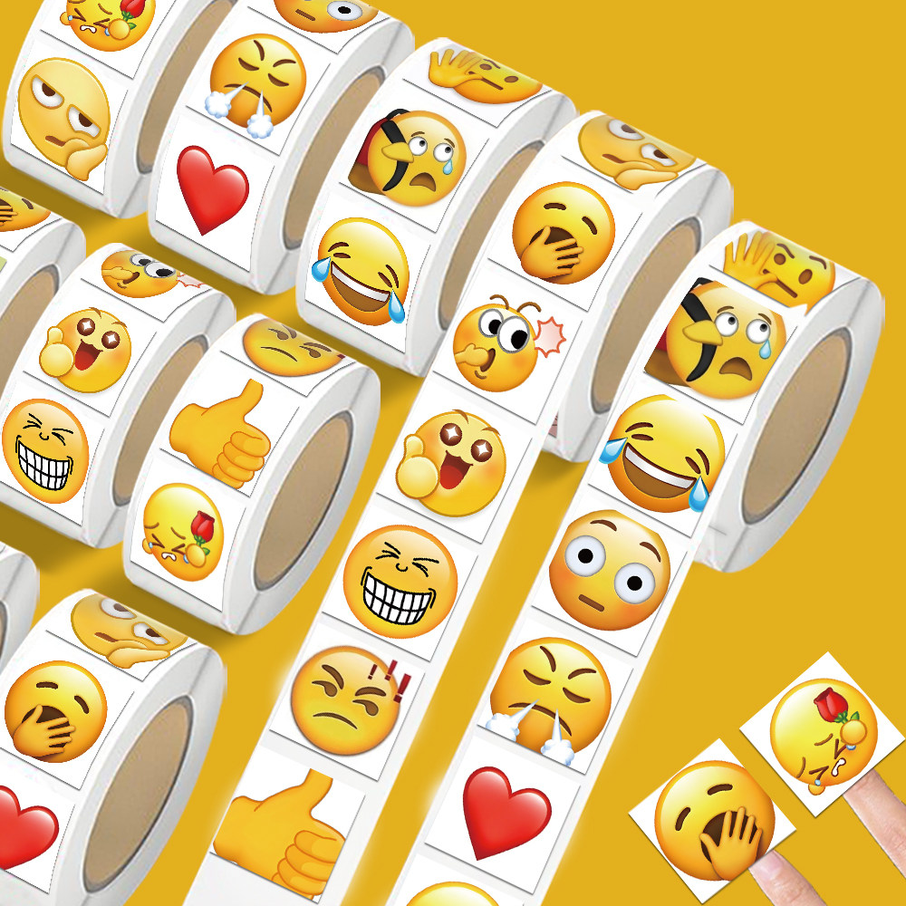 微信emoji表情包贴纸卷装贴纸画