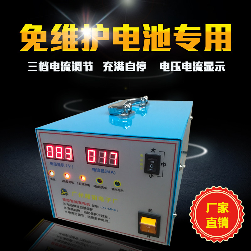 48V60V72V干电池三轮车四轮车大功率智能快速脉冲充电器充满自停