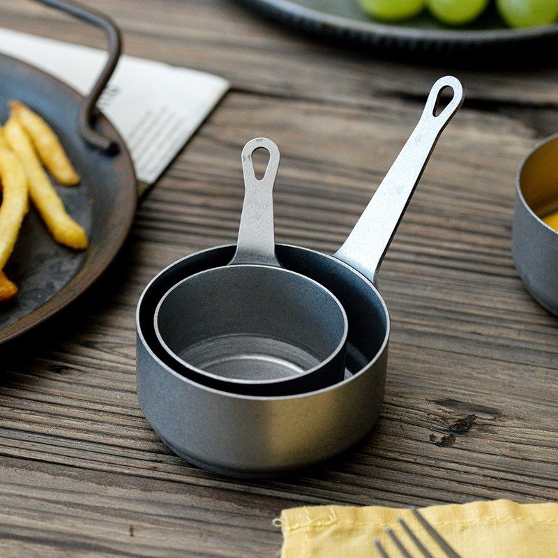 复古做旧304不锈钢酱料碟西餐牛排酱汁盅番茄蘸料迷你酱料杯杯斗