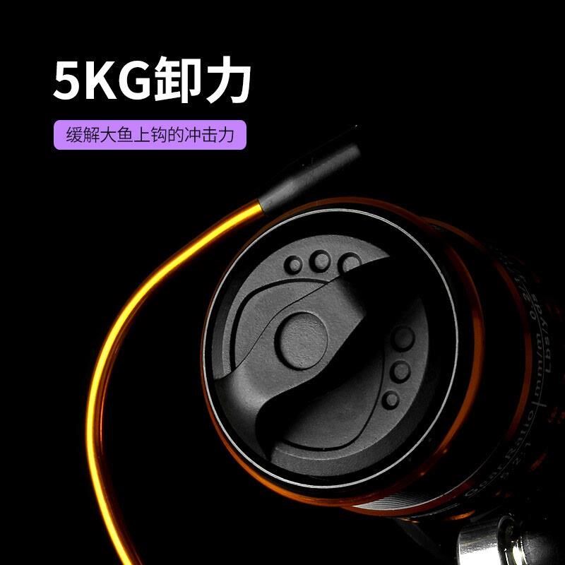 迷你纺车轮无间隙渔轮全金属线杯冰钓筏钓500型鱼线轮厂家