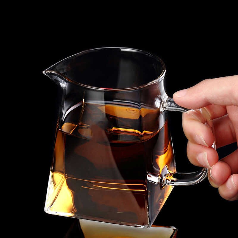 公道杯玻璃高档加厚茶具分茶器单个茶海功道杯公杯茶水分离杯均杯