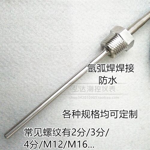 双支PT100铂热电阻WZP2-291 进口贺利式 固定螺纹式热电阻传感器