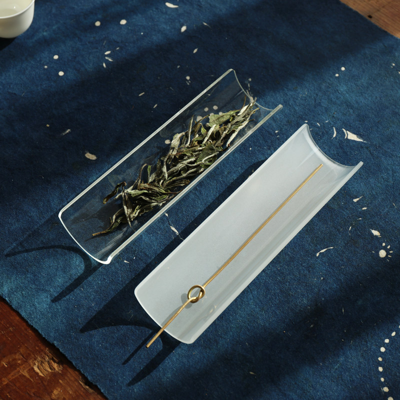 纯手工高硼硅玻璃茶则盛茶器取茶叶工具功夫茶具茶道零配茶席配件