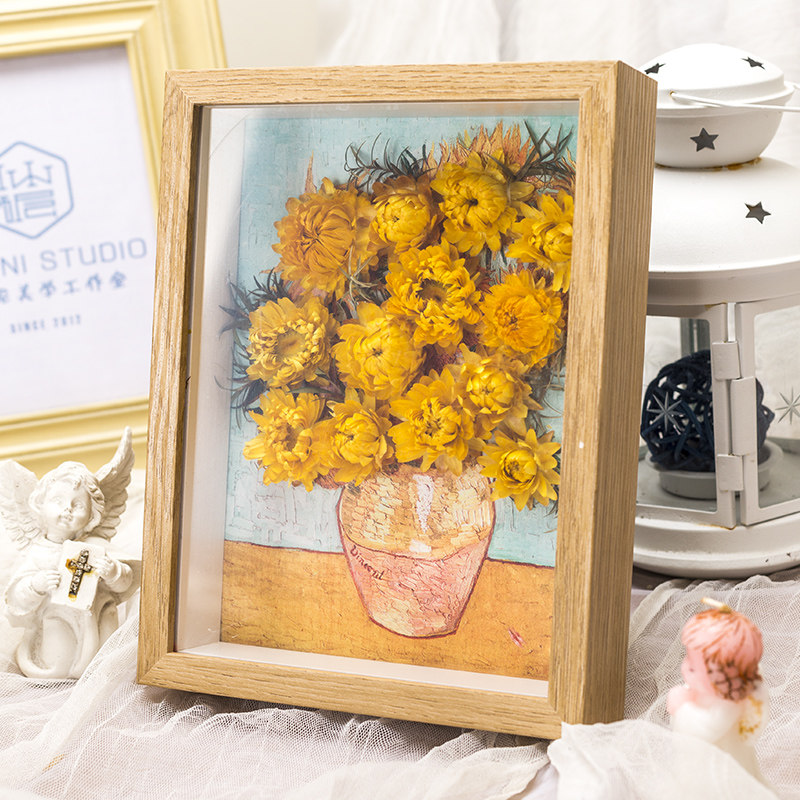 永生花相框干燥花diy手工材料包制作沙龙暖场中秋节团建员工手伴