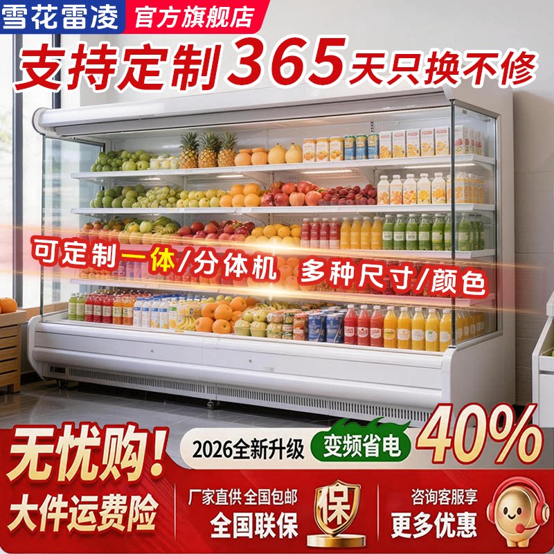 雪花风幕柜低温冷藏保鲜展示柜