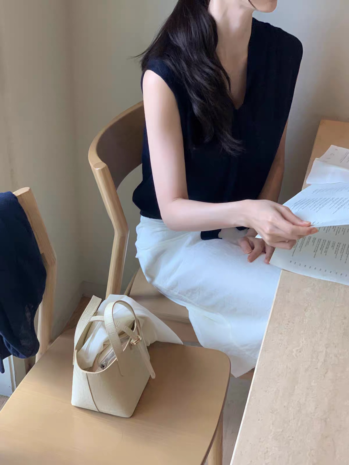 韩国品牌 LAPLA 牛皮 鳄鱼纹 手提包
