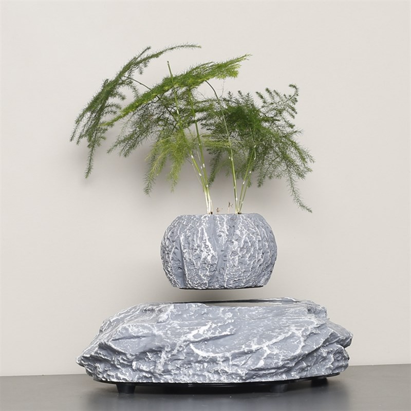 磁悬浮花盆办公室摆件盆栽植物家居桌面绿植盆景轻奢创意装饰摆件