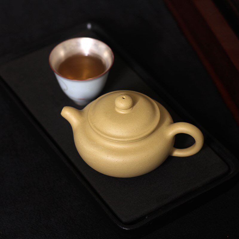 宜兴市原矿本山绿泥名家纯全手工紫砂壶200cc仿古壶家用紫砂茶壶