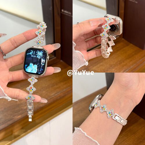 方哲AppleWatch多巴胺花朵表带