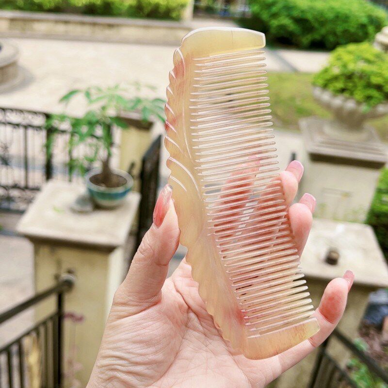 羊角梳密齿梳贵妃梳家庭梳不起静电不伤发不带柄梳长齿梳