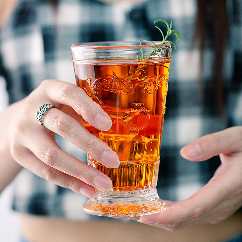 法国原产è凡尔赛系列北欧透明玻璃高脚酒杯水杯果汁杯