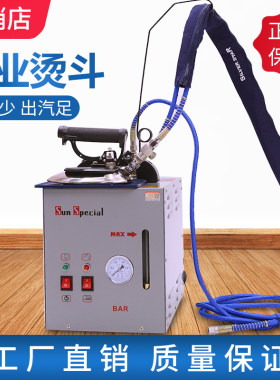 工业压力蒸汽电熨斗超吊瓶全蒸汽烫斗锅炉增压式熨衣机家用挂烫机