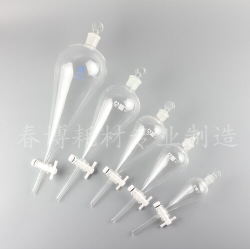 加厚四氟梨形漏斗/聚四氟乙烯梨形分液漏斗125ml250ml500ml1000ml