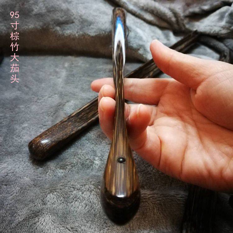 全棕竹折扇苏工纯手工文玩扇子95寸18方老棕竹大茄头竹扇子空白面