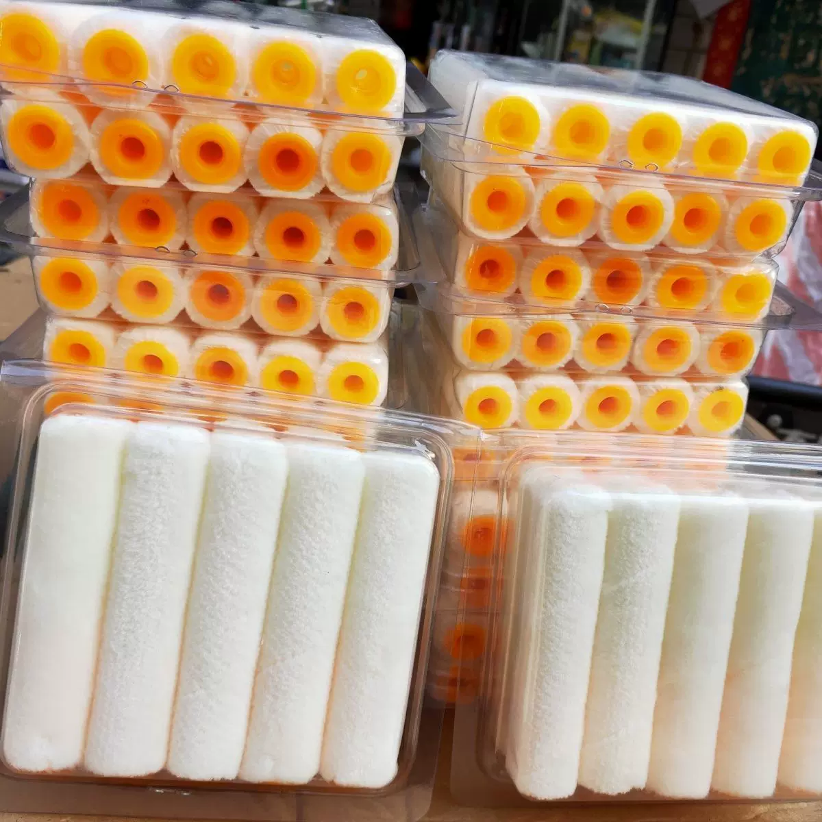 小滚筒刷不易掉毛不易脱胶油漆乳胶漆滚芯滚头4寸羊毛边角小滚筒