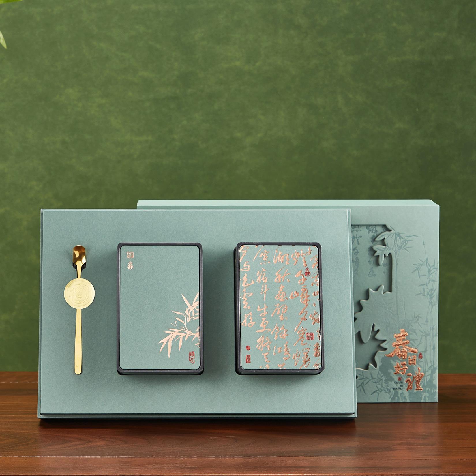 茶叶包装茶礼盒绿毛DGI包装盒空盒半斤装信阳尖茶龙井盒空盒定制图片