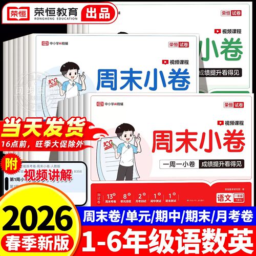 1-6年级小学周末小测卷全套