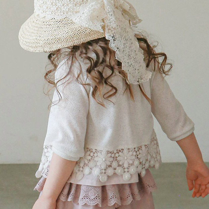 韩版童装夏季长袖超薄外套空调服ins婴幼儿女宝百搭公主防晒开衫