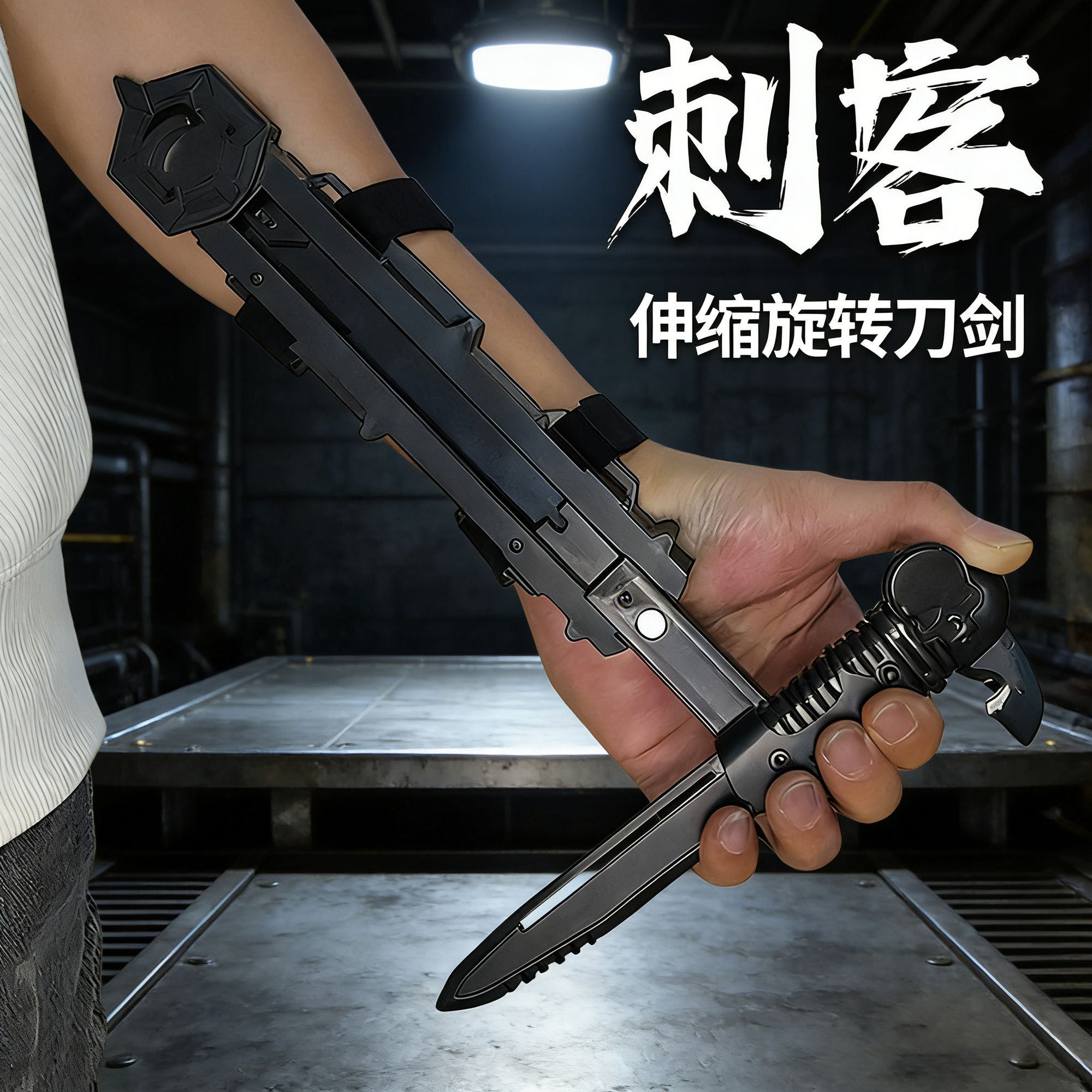 升级版荧光玩具袖剑自动