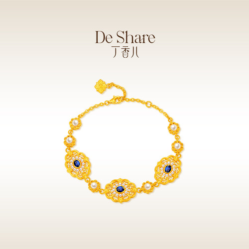 DeShare丁香儿999足金唯美手链