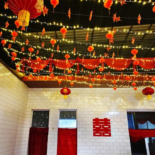 led氛围灯满天星结婚院子彩灯闪灯串灯农村婚礼现场布置装饰灯带