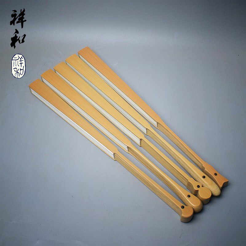 精纯手玉竹大水滴葫芦芭蕉茄半圆头苏工文玩折扇贴梁刮棱宓水磨老