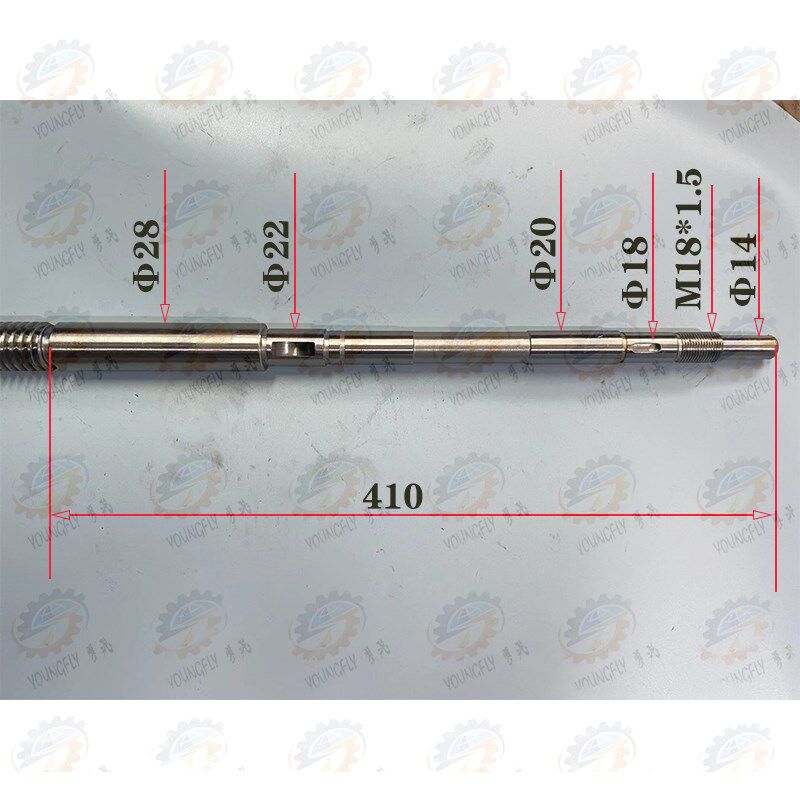 江苏镇江齐航CW6163E车床T28*5螺纹中拖板丝杆 螺杆 螺母 活灵
