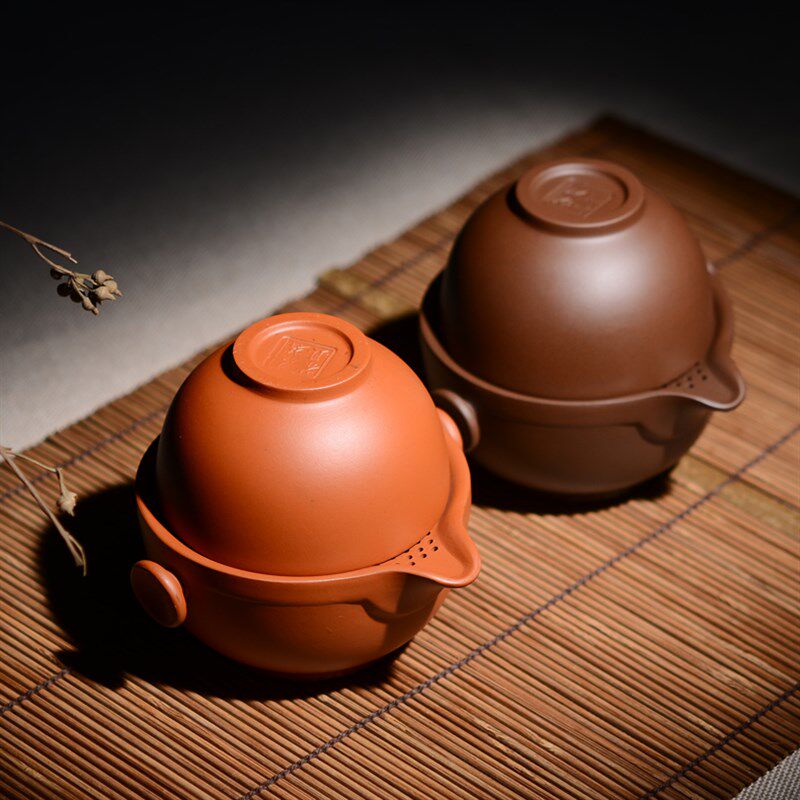 晨茗宜兴紫砂功夫茶具杯子快客杯一壶一泡办公杯茶壶茶杯套装