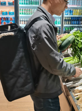手风琴扫货背包购物置物背篼买菜家用背筐可折叠多功能背篓
