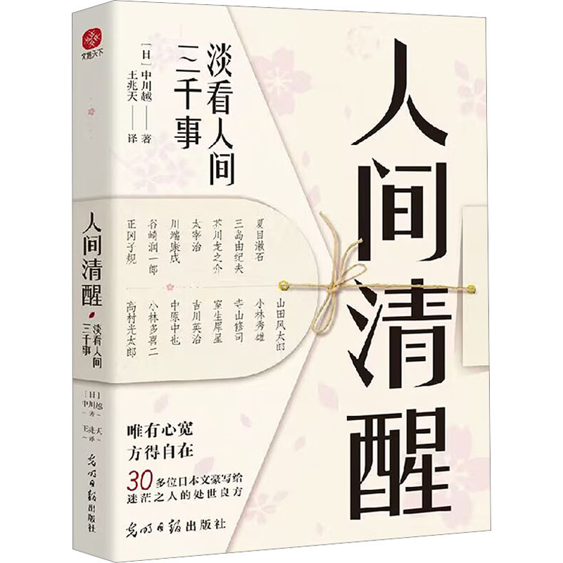 【正版】人间清醒:淡看人间三千事 人生智慧 心灵疗愈 经典案例 学生 职场新人 情绪调节 缓解焦虑9787519475307