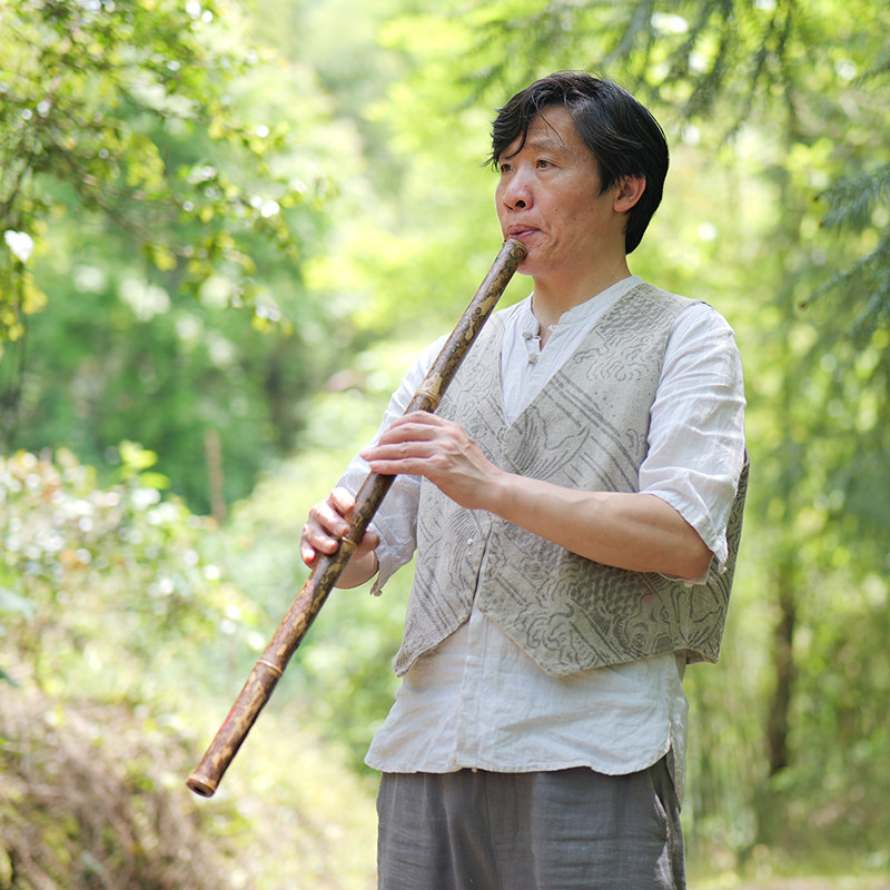 姚茂顺湘妃竹虎皮斑满花专业洞箫