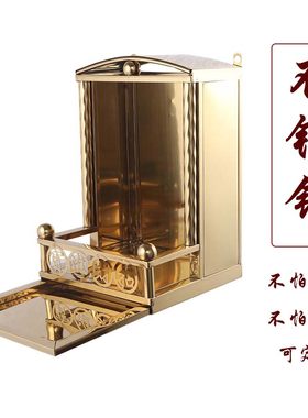 不锈钢佛龛家用摆件佛台神台壁挂壁龛放  放祖先牌供牌位大小