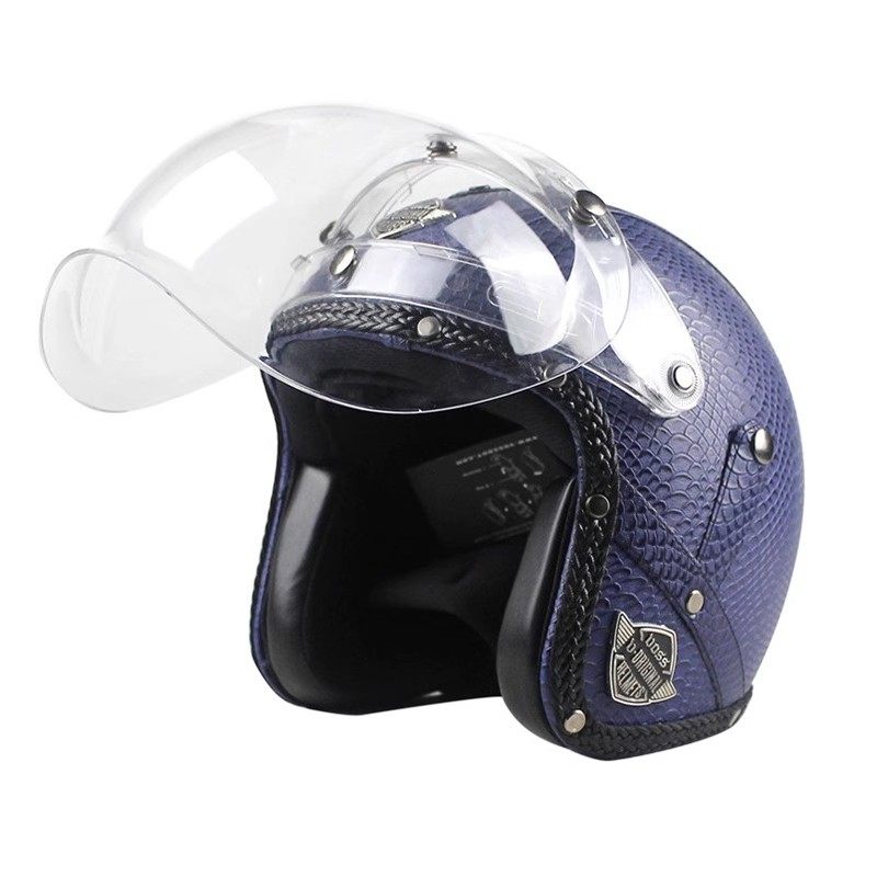 适用翻动头盔泡泡镜片飞行TRRF海鸟带框波波防雾电动车台湾包邮