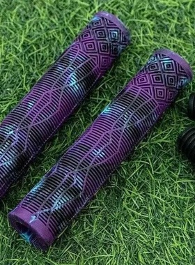 适用优选自行车把套加长冠军克山硅胶英国车骑手柄手握22.2mm炫彩