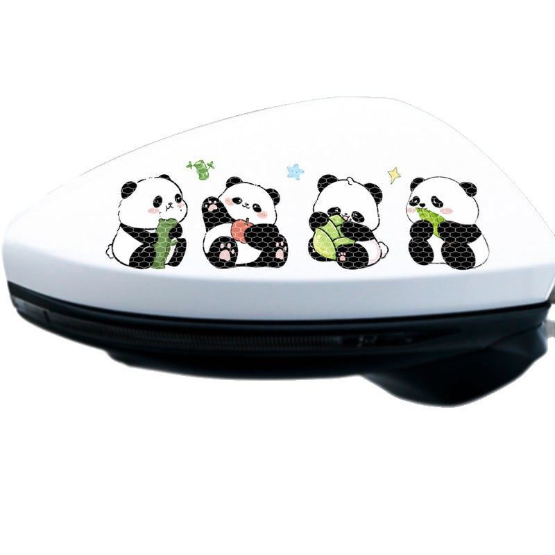 适用熊猫划痕车贴电动车长安前后车尾行李箱赛科遮盖箱头新款车用