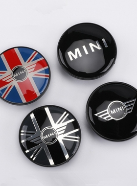 适用宝马迷你乡下人jcw车标countrymanR55R56R57R50R58R60轮毂盖