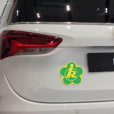 磁吸专用车贴残疾人残障残疾车标机动车车尾贴提醒新品代步用车