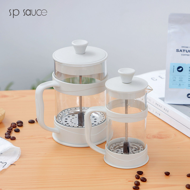 家用法式滤压壶耐热冲茶滤茶器手冲玻璃咖啡壶器具冲压式过滤杯子