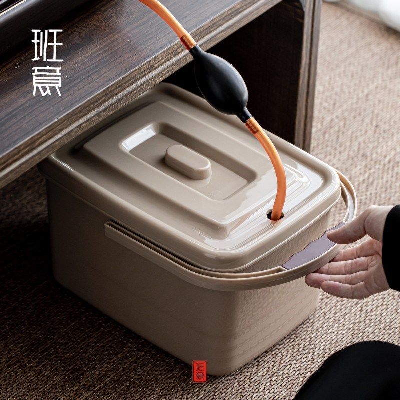 班意 茶渣桶茶水桶小号茶桶排水桶垃圾桶功夫茶具茶道配件零配