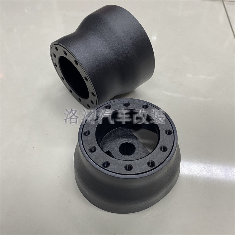 汽车改装方向盘底座连接器铝合金免拆游丝转换底座钛芯改装底座