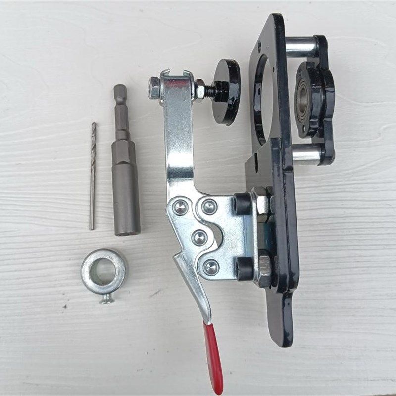 木工铰链开孔钻合页定位器35mm铰链打孔辅助器衣橱柜门定位打孔器