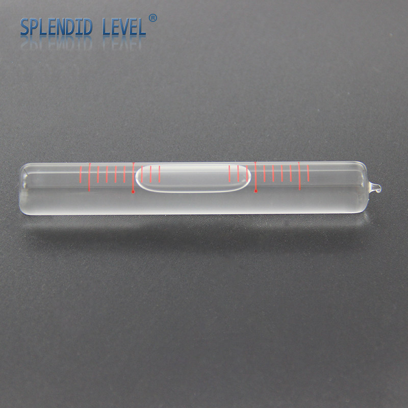 长条全玻璃水平泡0.02mm/m高精度4秒管状气泡水平仪水平配件
