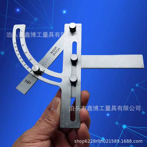 不锈钢可调量角器90+60度角度规标记尺划线定位块TOOLS YOU NEED