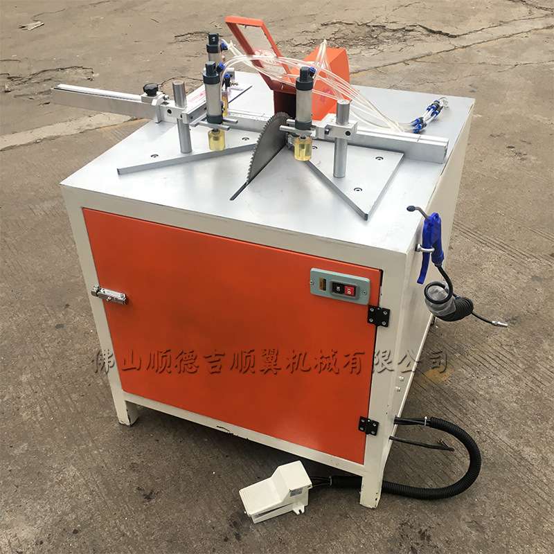 移门气动45度90度铝合金型材橱门浴柜护角相框切割锯铝机