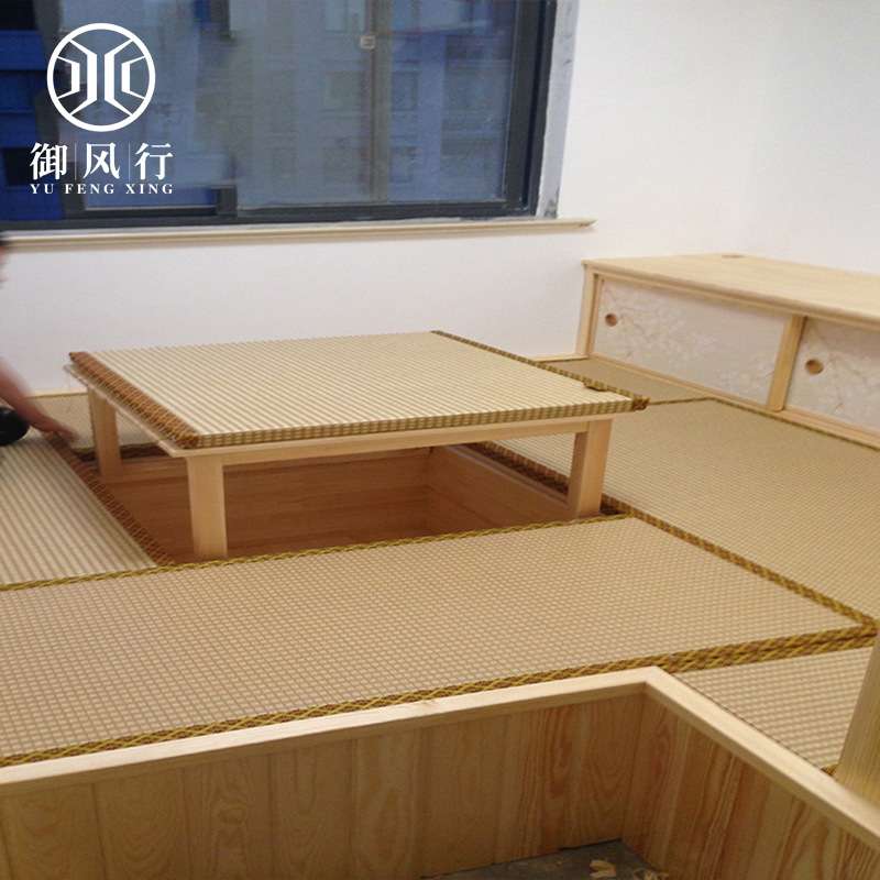 杭州日式家居双面榻榻米可拆洗床垫隔水椰棕地垫卧室床上实木制桌