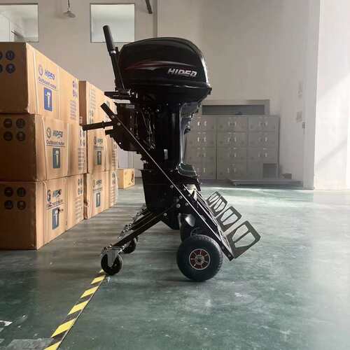 舶船外机推车 马达小推车 推进器车大马力手推发动机展示放置支架