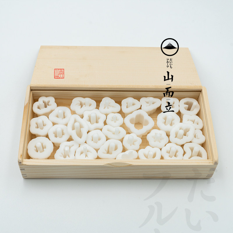 日系和果子模具压模切模压花和菓子工具套装端木切模柿子蒂叶子